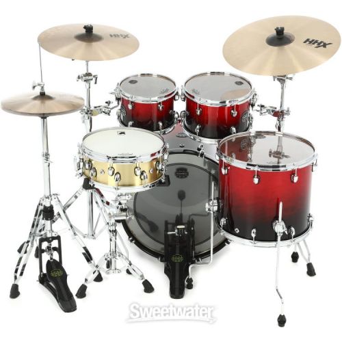  Mapex Saturn 4-piece Rock Shell Pack - Scarlet Fade