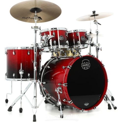  Mapex Saturn 4-piece Rock Shell Pack - Scarlet Fade