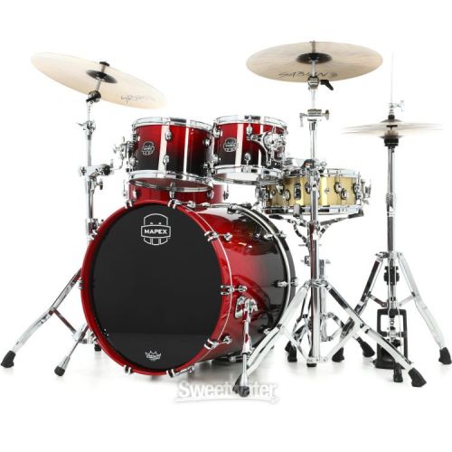  Mapex Saturn 4-piece Rock Shell Pack - Scarlet Fade