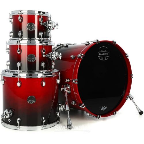  Mapex Saturn 4-piece Rock Shell Pack - Scarlet Fade