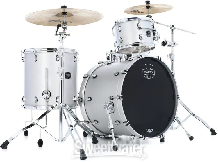  Mapex Saturn Evolution Organic Rock 3-piece Shell Pack - Hybrid - Iridium Silver