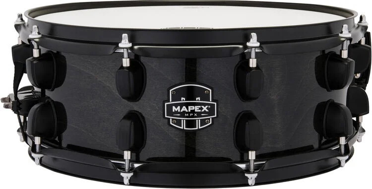  Mapex MPX Maple/Poplar Snare Drum - 5.5 x 14-inch - Black with Black Hardware