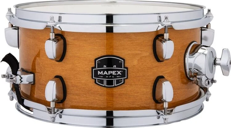  Mapex MPX Maple/Poplar Snare Drum - 6 x 12-inch - Natural with Chrome Hardware