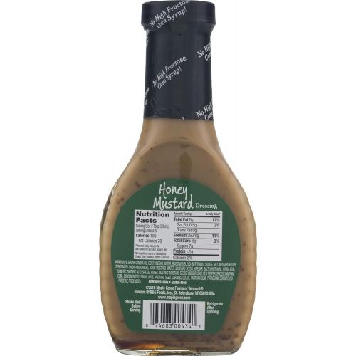  Maple Grove Farms Original Salad Dressing, Honey Mustard, 8 Ounce (Pack of 12)