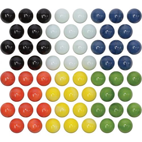  [아마존베스트]Marbles for Chinese Checkers, 60 pc, 10 each of 6 colors - Made in USA.