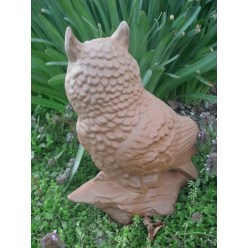  MapleHillCeramics Outdoor garden owl Garden statue MADE TO ORDER gifts for her garden Large outdoor owl statue gifts for his garden gifts for dad gift for mom