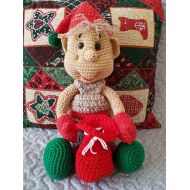 /MapleMoonToys Decorative crochet Christmas Elf.