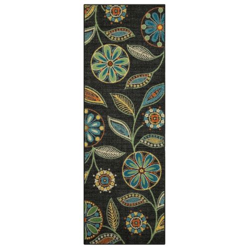  Maples Rugs Runner Rug - Reggie Artwork Collection 2 x 6 Non Skid Hallway Carpet Entry Rugs Runners [Made in USA] for Kitchen and Entryway, 2 x 6