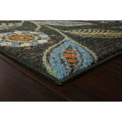  Maples Rugs Runner Rug - Reggie Artwork Collection 2 x 6 Non Skid Hallway Carpet Entry Rugs Runners [Made in USA] for Kitchen and Entryway, 2 x 6