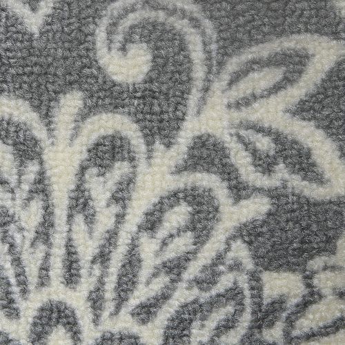  Maples Rugs Kitchen Rug - Adeline 18 x 210 Non Skid Washable Throw Rugs [Made in USA] for Entryway and Bedroom, Grey/Neutral