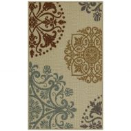 Maples Rugs Kitchen Rug - Hazel 18 x 210 Non Skid Washable Throw Rugs [Made in USA] for Entryway and Bedroom, Multi