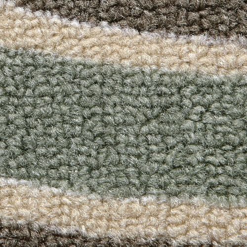  Maples Rugs Kitchen Rug - Circle 18 x 210 Non Skid Washable Throw Rugs [Made in USA] for Entryway and Bedroom, Grey Multi