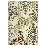 Maples Rugs Kitchen Rug - Eleanor 26 x 310 Non Skid Washable Throw Rugs [Made in USA] for Entryway and Bedroom, Multi