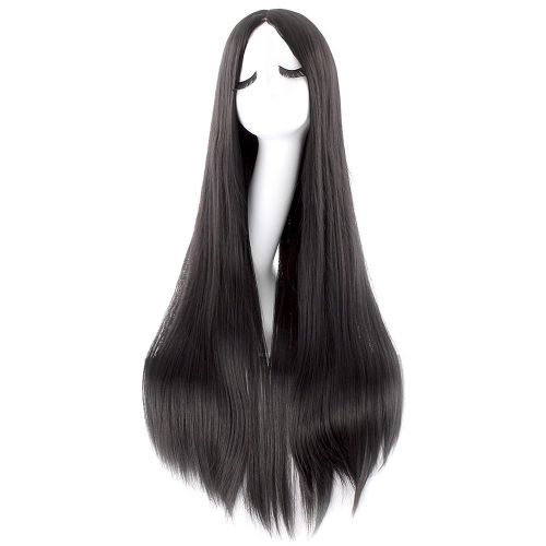  MapofBeauty 40 Inch/100cm Fashion Straight Long Costume Anime Wig (Black)