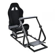 Marada G29 Racing Simulator Cockpit with Black Seat Compatible with Thrustmaster/Logitech/PXN/Fanatec Adjustable Mount, Steering Wheel, Pedal, Handbrake Not Included