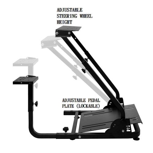  Marada Racing Wheel Stand Height Adjustable G920 Driving Simulator Cockpit Logitech G25 G27 G29 G920 Racing Wheel Shifter and Pedals NOT Included(Only Stand)