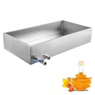 Marada Maple Syrup Evaporator Pan 304 Stainless Steel with a Valve Two interfaces Maple Syrup Boiling Pan (30L x 16 W x 9.5 H)