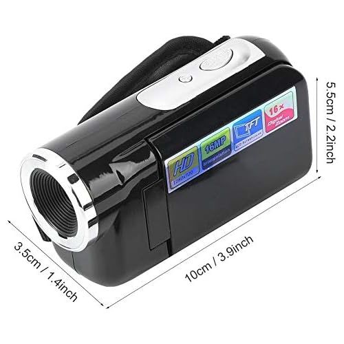  [아마존베스트]Maranon Video Camera Camcorder 2 Inch TFT LCD Sceen Vlogging Camera Recorder HD Digital 16X Zoom Camcorder with Micro USB for Children Gift (Black)