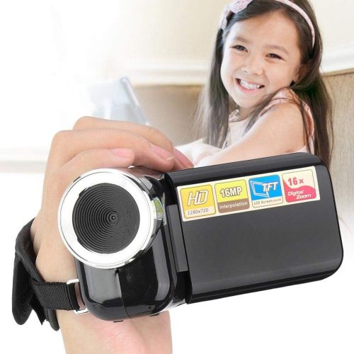  [아마존베스트]Maranon Video Camera Camcorder 2 Inch TFT LCD Sceen Vlogging Camera Recorder HD Digital 16X Zoom Camcorder with Micro USB for Children Gift (Black)