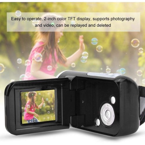  [아마존베스트]Maranon Video Camera Camcorder 2 Inch TFT LCD Sceen Vlogging Camera Recorder HD Digital 16X Zoom Camcorder with Micro USB for Children Gift (Black)