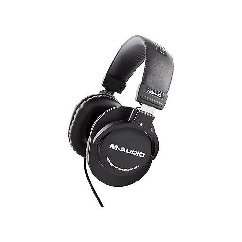 마란츠 Marantz Professional MPM-1000 - Studio Recording XLR Condenser Microphone & M-Audio HDH40 - Over Ear Studio Headphones with Closed Back Design, Flexible Headband and 2.7m Cable