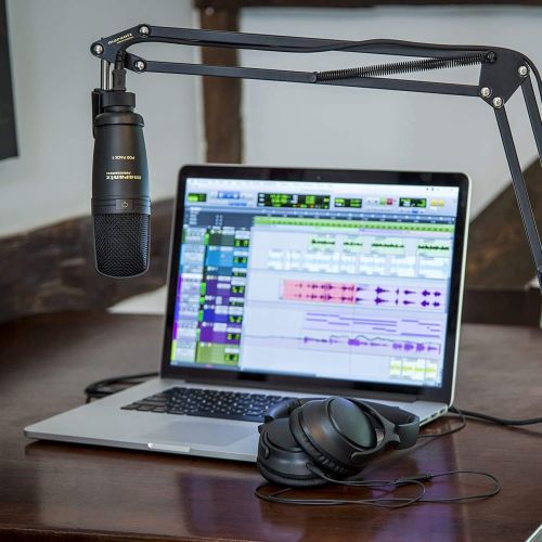 마란츠 Marantz Professional Marantz Pro Complete Podcast Kit - USB Condenser Studio Microphone, Audio Interface, Fully-Adjustable Broadcast Stand and USB Cable - Pod Pack 1