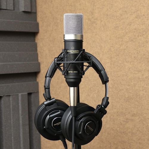 마란츠 Marantz Professional Marantz Pro MPM1000 - Studio Recording Condenser Microphone with Shockmount, Desktop Stand and Cable  Perfect for Podcasting and Voiceover Projects