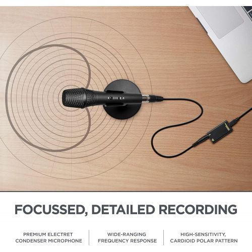 마란츠 [아마존베스트]Marantz Professional Marantz Pro M4U  USB Condenser Microphone With Audio Interface, Mic Cable and Desk Stand  For Podcast Projects, Streaming and Recording Instruments