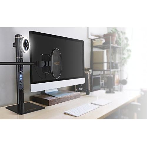 마란츠 [아마존베스트]Marantz Professional Turret - Complete USB-C broadcast video system with Full HD webcam, USB condenser microphone (48kHz / 16-bit) with pop filter, dimmable LED light ring and inte