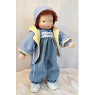 /Marapuppen Cloth doll No. 340 about 40 cm Waldorf doll mud pearl also called stroller or afterdraw doll