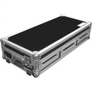 Marathon MA-DJCD10W Flight Road Coffin Case (Black and Chrome)