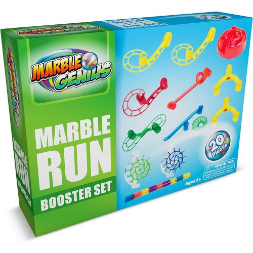  [아마존베스트]Marble Genius Booster Set (Add-On Set - 20 Marbulous Marble Run Toy Pieces)