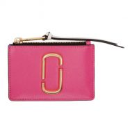 Marc Jacobs Pink & Blue Snapshot Top Zip Multi Card Holder