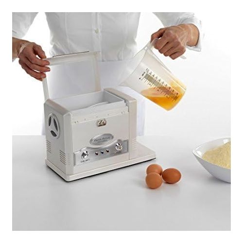  Marcato Pasta Fresh Classic Elektrische Knetmaschine mit Zubehoer Kapazitat 750g Farbe weiss und grau