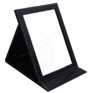March 6th Famiry Large Portable Folding Mirror with Standing for Making Up, Black