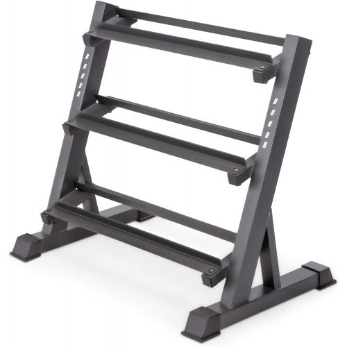  Marcy 3 Tier Metal Steel Home Workout Gym Dumbbell Weight Rack Storage Stand