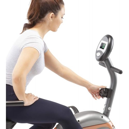  Marcy Recumbent Exercise Bike with Resistance ME-709