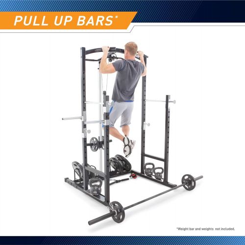  Marcy Home Gym Cage System Workout Station for Weightlifting, Bodybuilding and Strength Training MWM-7041