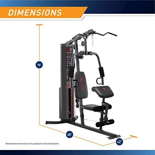  Marcy MWM-988 Multifunction Steel Home Gym 150lb Weight Stack Machine