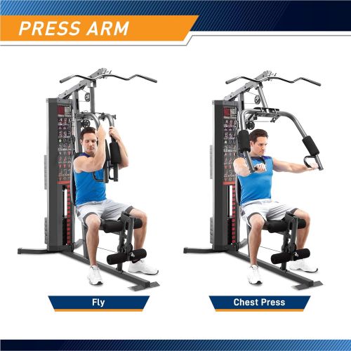  Marcy MWM-988 Multifunction Steel Home Gym 150lb Weight Stack Machine