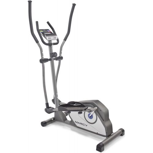  Marcy Magnetic Elliptical Trainer Cardio Workout Machine with Transport Wheels NS-40501E