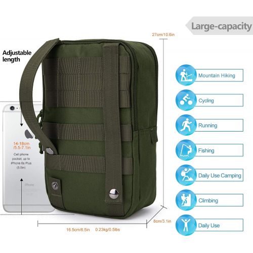  Mardingtop 65+10L/65L Molle Hiking Internal Frame Backpacks with Rain Cover