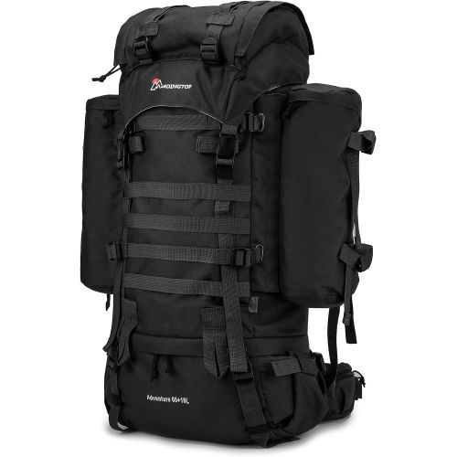  [아마존베스트]Mardingtop 65+10L/65L Molle Hiking Internal Frame Backpacks with Rain Cover