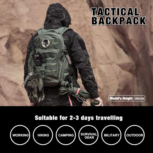  Mardingtop Military Tactical Backpack, Molle Army Backpack,40L/28L/25L Day Pack for Hiking Motorcycle Traveling
