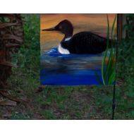 Maremade Loon Lake Garden Flag from art