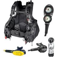 Mares Quantum Jacket Style BC with SLS Ultimate Weight Release System Scuba BCD Regulator Octo Console Dive Package