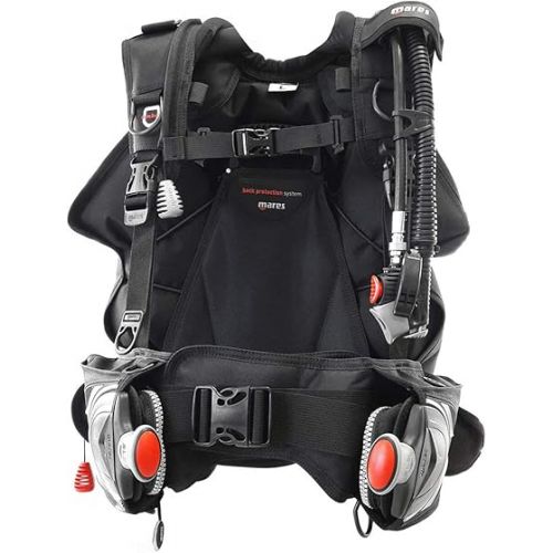 마레스 Mares Journey 3.0 Back-Inflation Scuba BCD with Integrated Weight Pockets - Scuba Gear - Scuba Diving BCD BCD Diving - Travel BCD - Dive System BCD - Back Inflation BCD Scuba