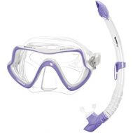 Mares Mask+Snorkel Set Pure Vision Tauchset, Lila/Transparent, Erwachsene