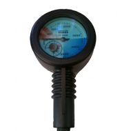 Mares MARES Mission 1 Heavy Duty Pressure Gauge Imperial (PSI) Brass 2 Scuba Diving SPG with Boot