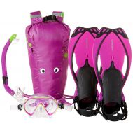 Mares Sea Pals Junior Mask Fin Snorkel Set (Purple, Small/9-13)